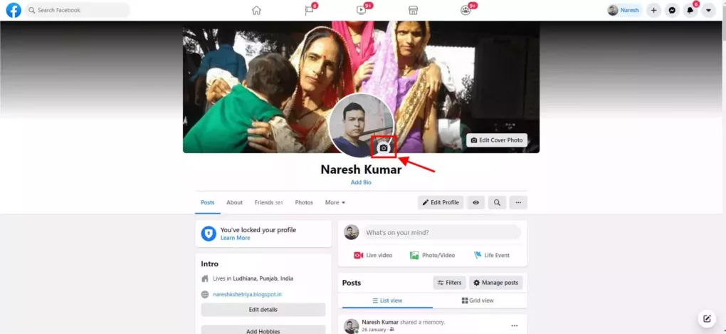 facebook DP Change