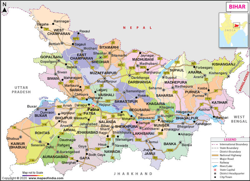 Bihar Map