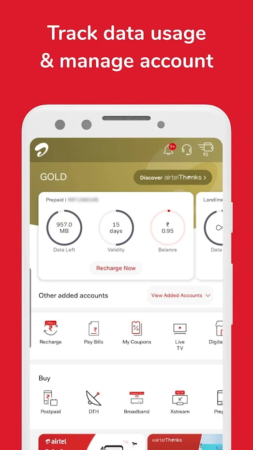 Airtel Thanks Application